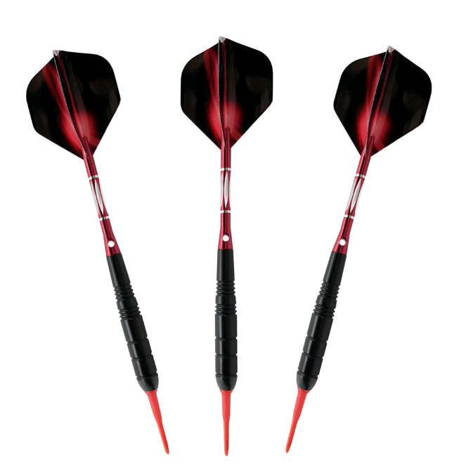 3Pcs 18g Professional Competition Tungsten Soft Plastic Tip Darts Set