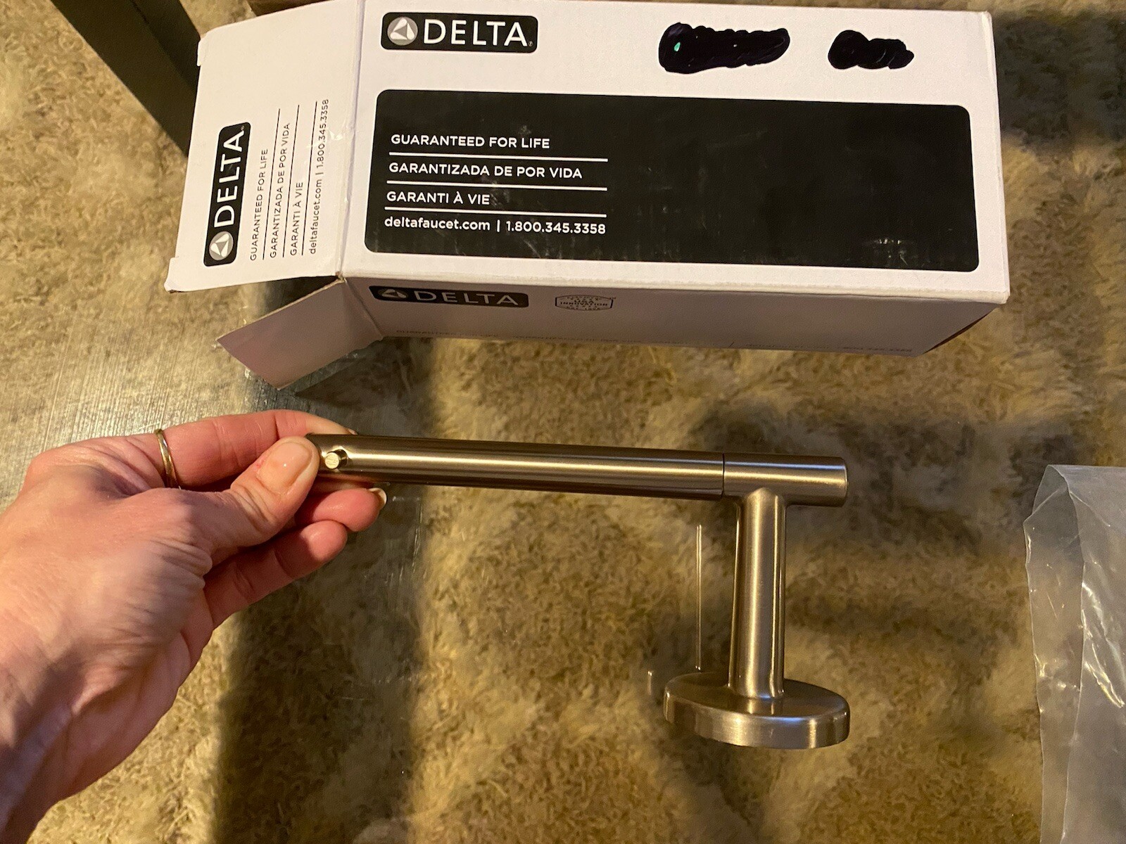 Delta Trinsic Single Post Toilet Paper Holder Champagne Bronze 75950CZ