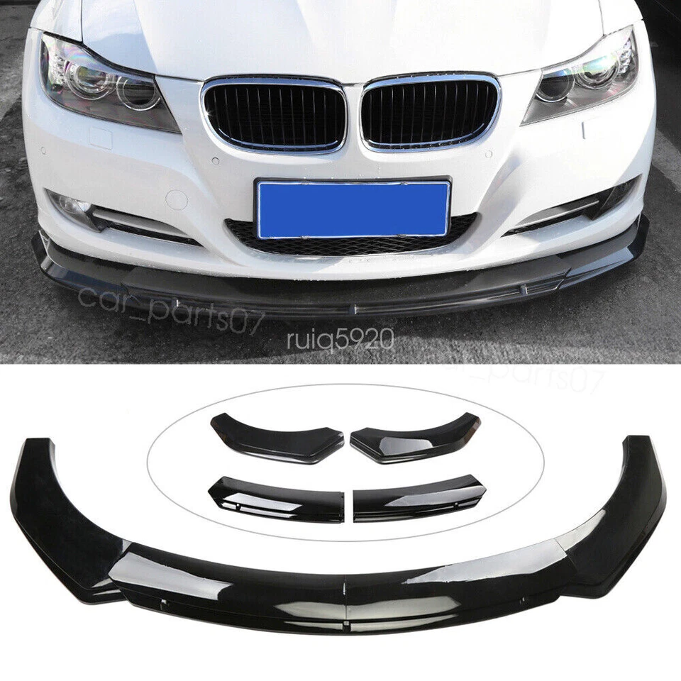 For MITSUBISHI Mirage G4 Front Bumper Lip Splitters Spoiler Body Kit +Strut Rods Foto 3 de 4