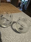 Vintage Libby Silver Leaf Frosted GLASS SUGAR & CREAMER WITH CARRYING RACK — photo 4