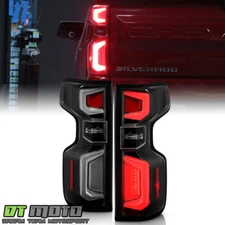 2019-2023 Chevy Silverado 1500 [Incandescent Type] Black LED Tube Tail Lights