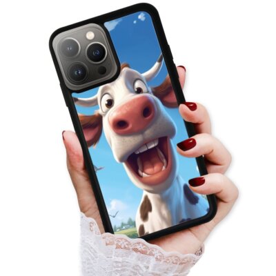 Mobile Phone Case For Apple iPhone 14 15 11 12 13 Pro Max cow taking selfie