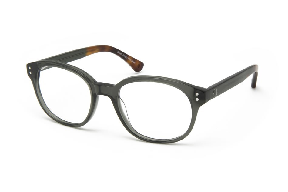 Monture optique MC023 Moncler : lunettes de vue vertes en acétate mixte