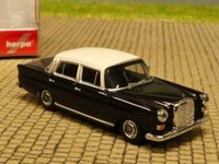 1/87 Herpa Mb 200 Heckflosse Schwarz Weiss 430739-002