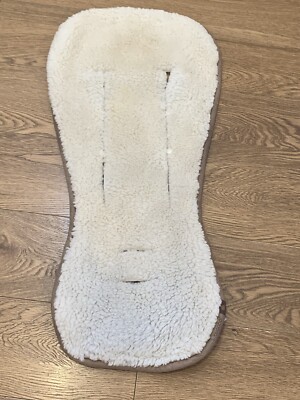 Bugaboo Sheepskin Wool Seat Buggy Pushchair Liner Off White