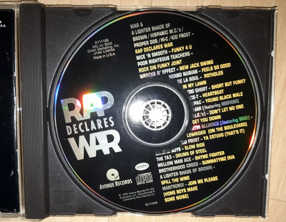 RAP DECLARES WAR - Compilation Album CD MELLOW MAN ACE, WRECKS N EFFECT, THE 7A3 - Bild 4 von 4