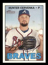 2016 Topps Heritage High Number #673 Hunter Cervenka NMMT Braves