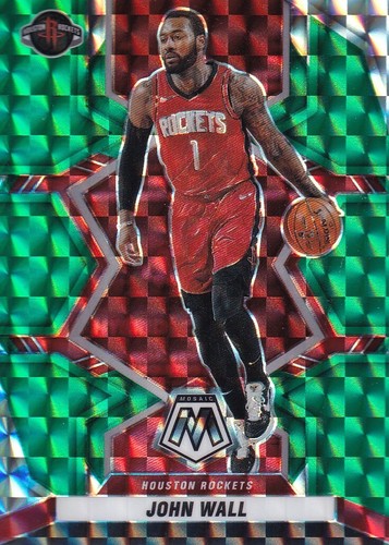 2021-22 Panini Mosaic -Green Prizm - #115 John Wall - Rockets - Picture 2 of 3