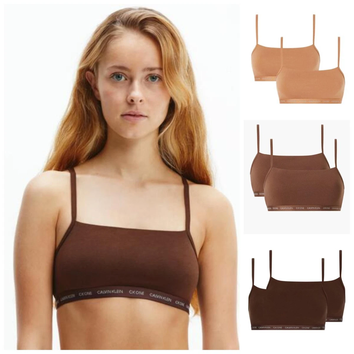 Calvin Klein Women's Unlined Bra Set Gift Packages, Shoreline