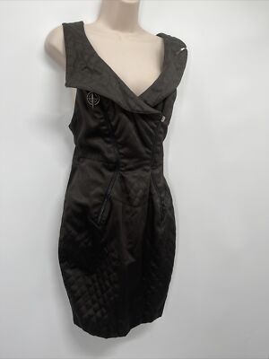 THIERRY MUGLER ACTIV - BLACK STAR ZIPPERV NECK OPEN BACK