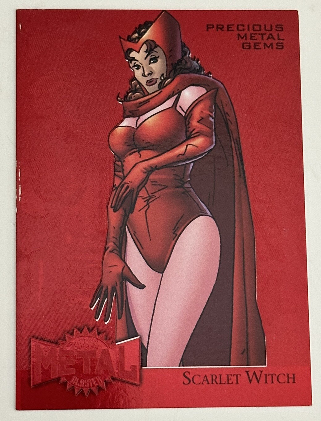 2015 Fleer Retro Marvel 1995 Precious Metal Gems Red PMG #31 Scarlet Witch /100