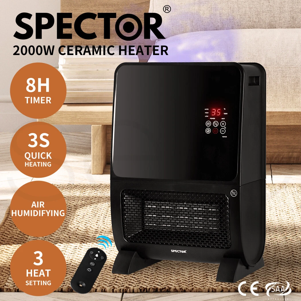 Spector Heater Humidifier 2 In 1 Portable Space Ceramic Fast Heating 2000W  | eBay