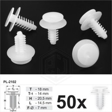 50x Interior Door Card Lining Trim Clips Panel Retainer Clip Car Holder Fastener