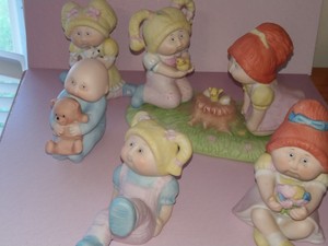 cabbage patch ceramic figurines 1984