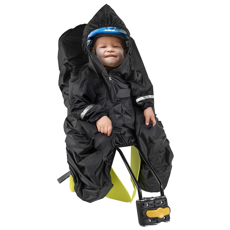 Poncho M-WAVE bébé cape pluie siège vélo ajustable enfant 6 mois