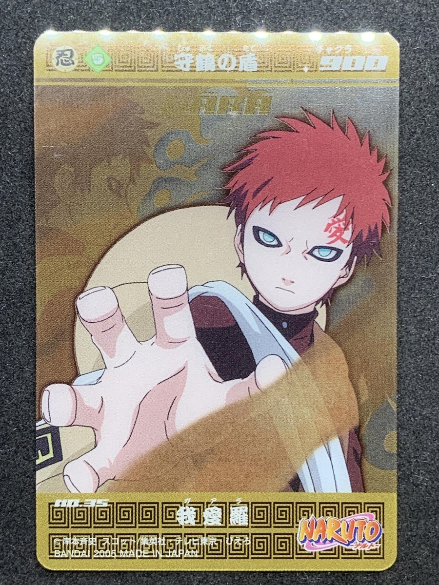 Gaara No.35 NARUTO Card Game TCG BANDAI 2005 Japanese Vary Gaara No.35 NARUTO Card Game TCG BANDAI 2005 Japanese Vary