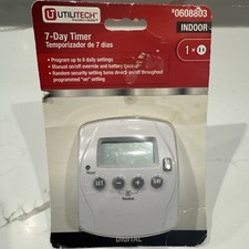 Utilitech 7 Day Timer Indoor Digital #0608803...