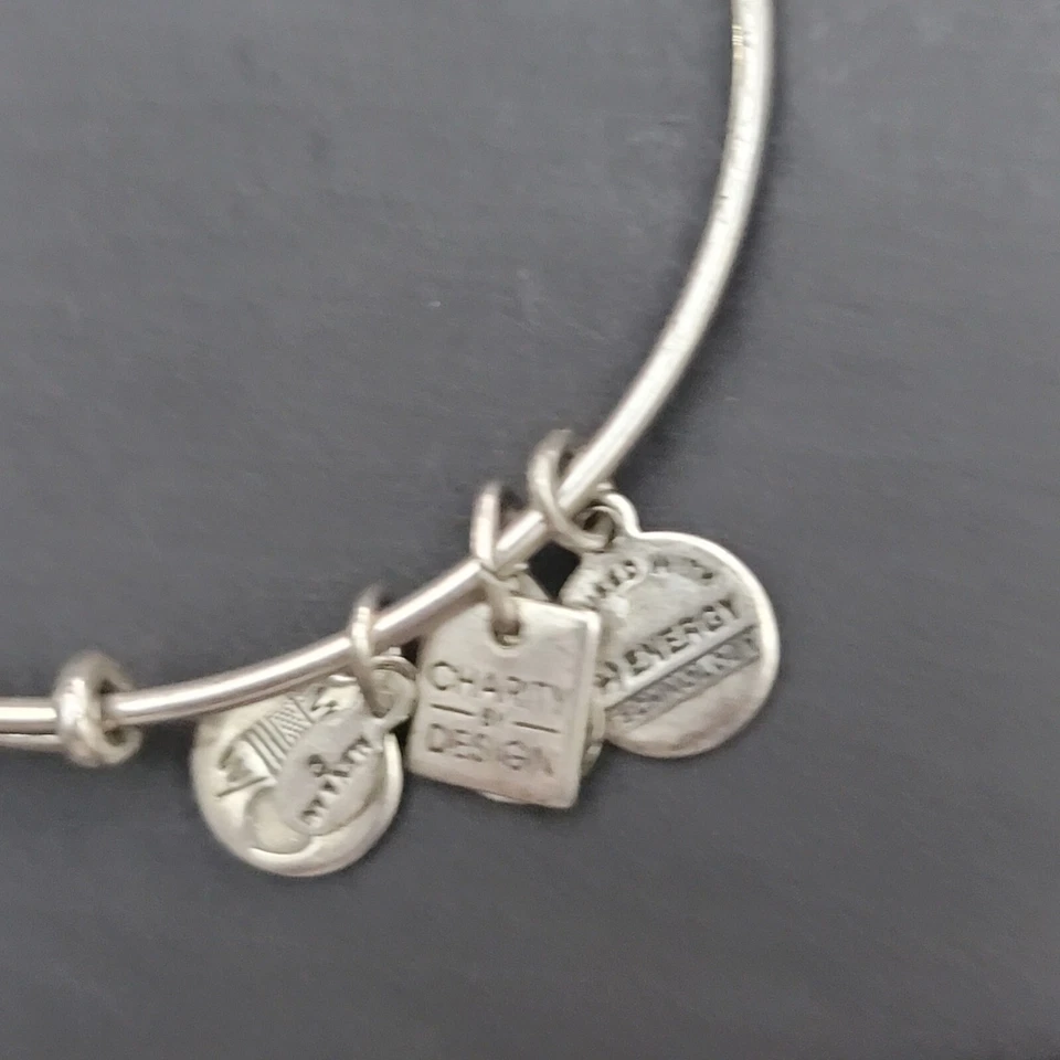 Pulsera Alex and Ani Living Water plata con dije  Foto 4 de 4