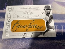 2015 National Treasures Leather and Lumber Signatures 16/25 BRUCE SUTTER #4
