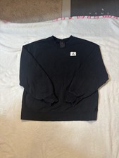 Jordan black crewneck sweatshirt size XS OVERSIZED  sweatshirt jordan flight