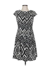 AB Studio Women Black Casual Dress 6