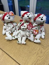 Ty Beanie Baby’s - 1998 Holiday Bear - 4 pieces as shown 