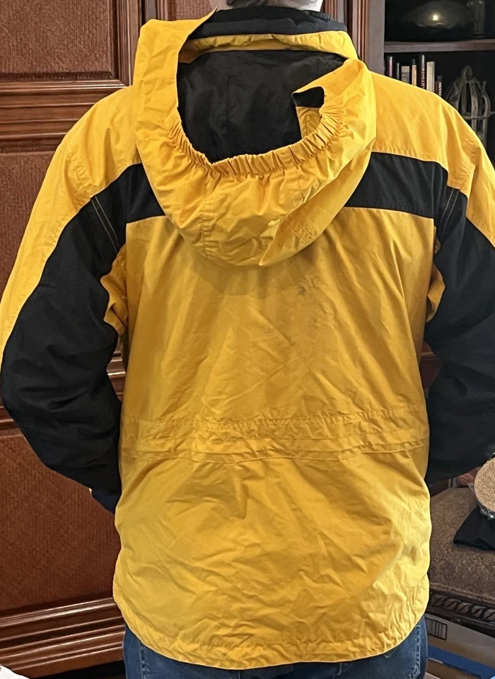 Mobius Winter Coat Ski Jacket Yellow / Black Youth 16 Escape With Hood - Image 2 of 4