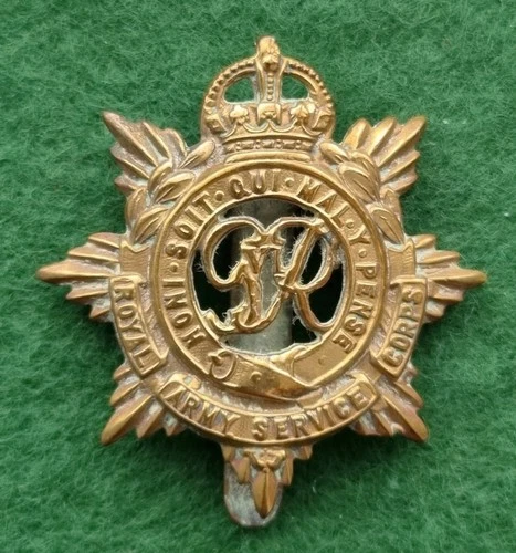 The Royal Army Service Corps WW2 Cap badge