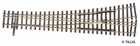 Tillig 85198 three-rail narrow gauge switch, H0/H0m-H0, left, 15°