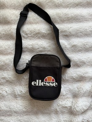 Ellesse Lukka Cross Body Bag Black Logo Shoulder Festival Travel Pouch
