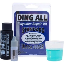 Ding All 2 Oz Polyester Repair Kit for Small to Medium Sized Polyester Surfboard