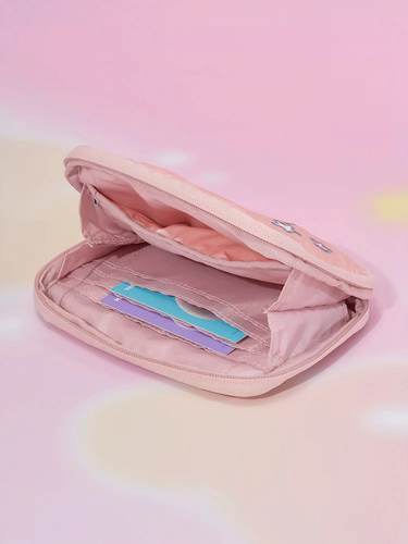 Official BT21 X COLLER Beyond The Journey Pocket Multi Pouch Pink Korea - Picture 4 of 6
