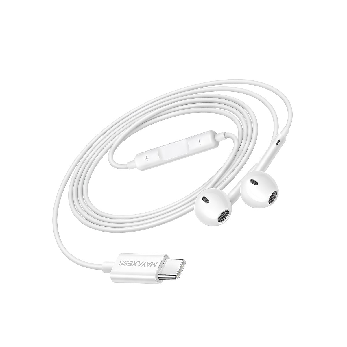 Écouteurs USB-C pour Xiaomi 14T Pro Mayaxess avec microphone HD pour appels clairs et audio DAC