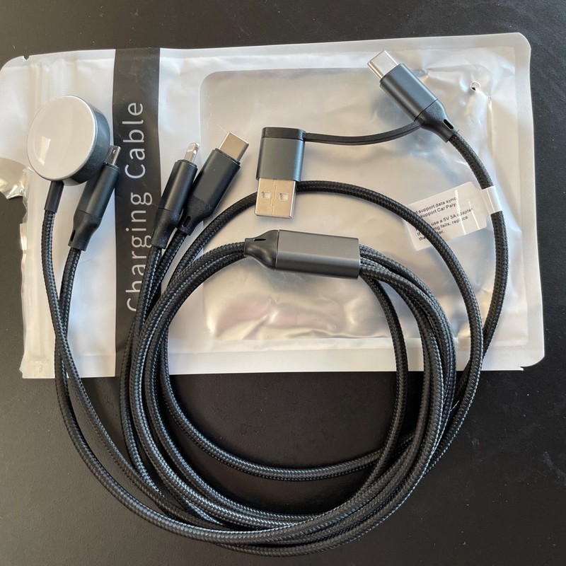 Travel Essentials,Multi Charging Cable for Apple Watch Charger/iPhone Charger/Sa
