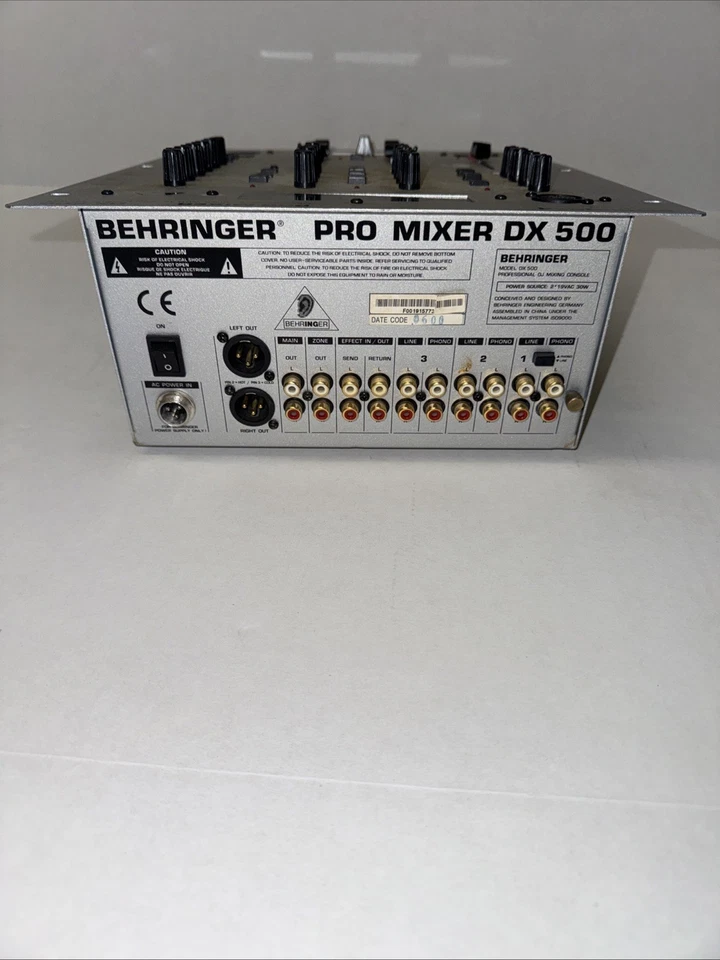 Mezclador Behringer DX-500 Pro 12 segundos muestreador digital sin probar Foto 3 de 3