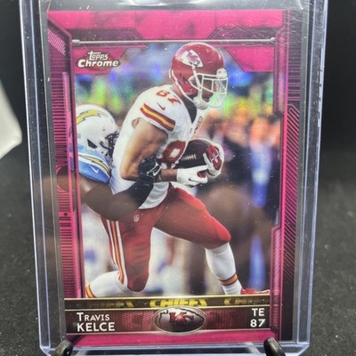 2015 Topps Chrome Travis Kelce Pink Refractor /399  Kansas City Chiefs #86