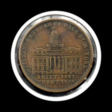 HT-291 1837 Hard Times Token - Merchants Exchange - Wall St. New York (57871)