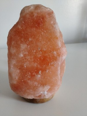 Himalayan Salt Crystal Lamp USB Powered Natural Finish Pink Orange