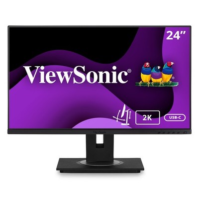 ViewSonic IPS 1440p VG2455-2K 24''  Monitor with USB 3.1 Type C HDMI DP (Renewed)
