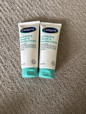2 Cetaphil Exfoliating Rough & Bumpy Cream For All Skin Types 8oz Each