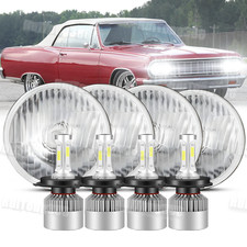 4pcs For Chevy Chevelle 1964-1970 5.75 5-34 Led Headlights Hi-lo Beam A