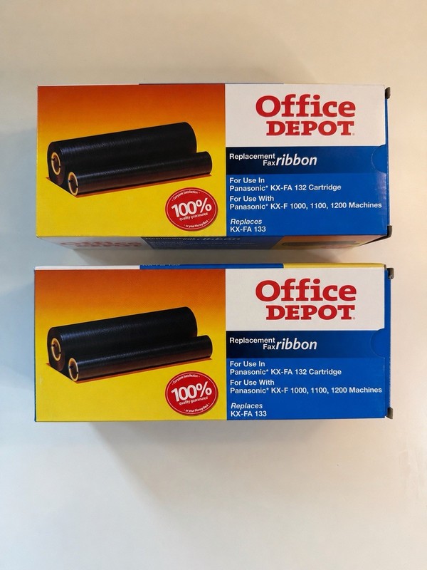 Office Depot Replacement Fax Ribbon KX-FA 133 (Item #775-131) Quantity 2