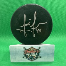 Joe Juneau Autographed Hockey Puck - In-Person Signed - No COA