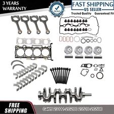 For HYUNDAI KIA G4KJ 2.4L Engine Rebuild Overhaul Kit - Crankshaft / Con Rods