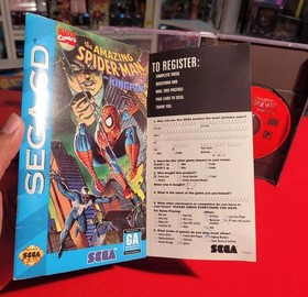 Sega CD Amazing Spider-Man vs. The Kingpin CIB++ with Registration Card