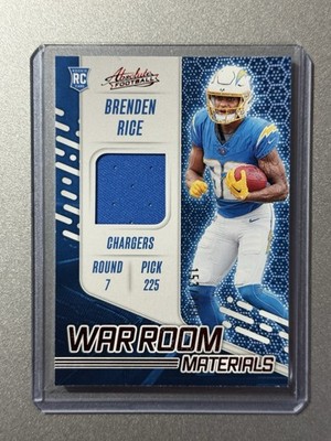 Brenden Rice LA Chargers Panini Absolute NFL 2024 ROOKIE PATCH SP /199