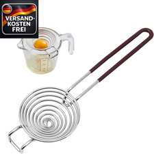 Eiertrenner Edelstahl für präzises Trennen von Eigelb und Eiweiß in Küche Hausha