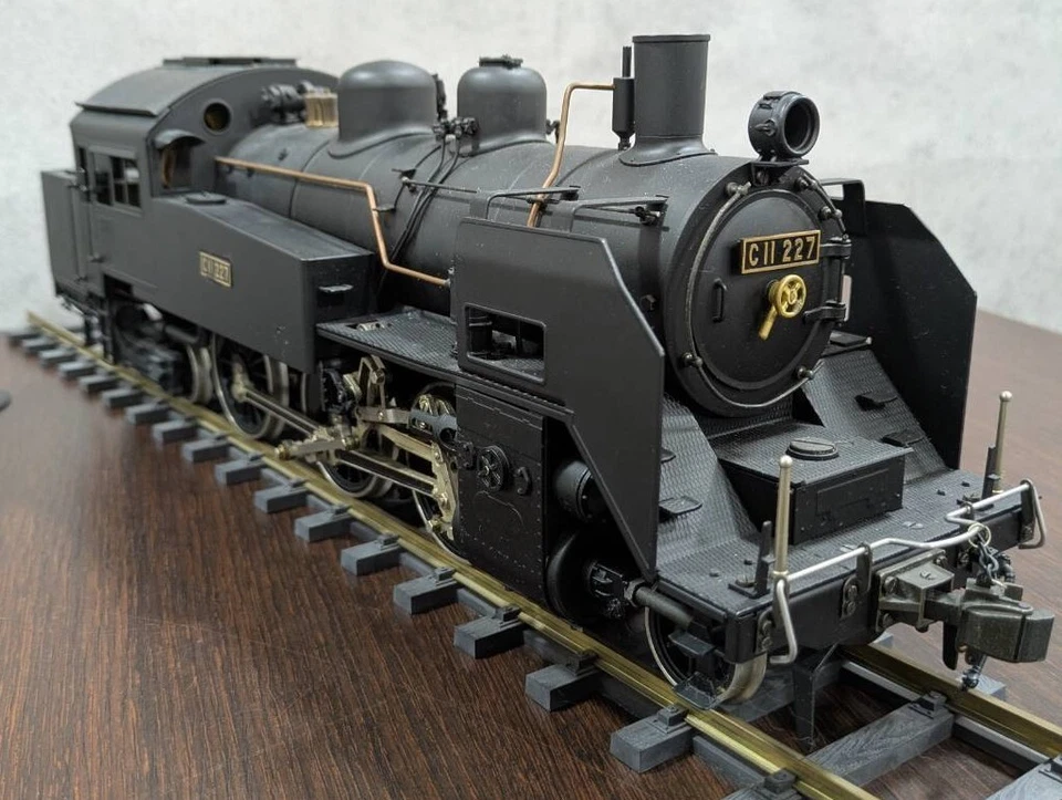 ASTER HOBBY C11 227 Gauge 1 Steam Locomotive 1/30 45mm w/ Rail Track - Image 4 of 4