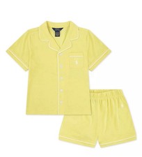 Polo Ralph Lauren Yellow pajama set. Yellow And white Junior Girls Med 10-12