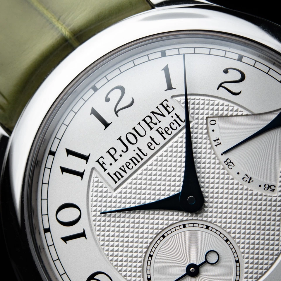 F.P. Journe Chronometre Souverain Ref. Relógio CS prata platina branco guilhochê - Imagem 3 de 4